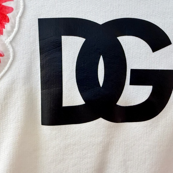 DOLCE & GABBANA
Logo cropped cotton sweatshirt W/ Tag Size 40 IT- 22 inches PTP - Picture 8 of 13